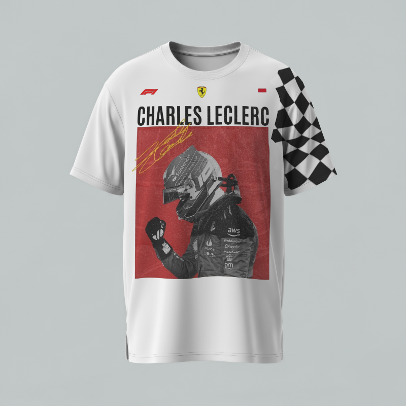 FERRARI'S CHARLES LECLERC F1-OVERSIZED TEE